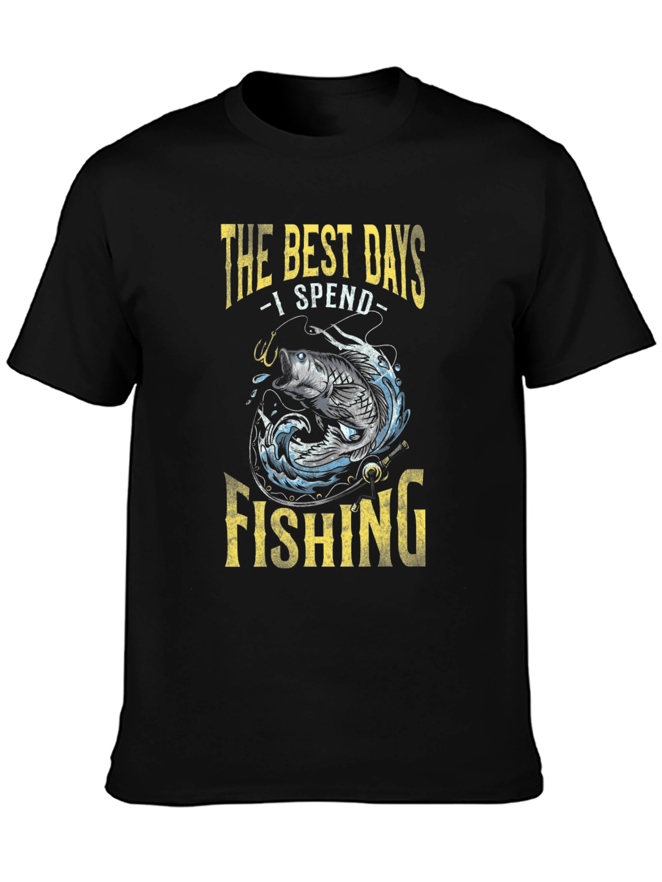 Fishing T-Shirt: Best Days Spent Fishing Graphic Tee