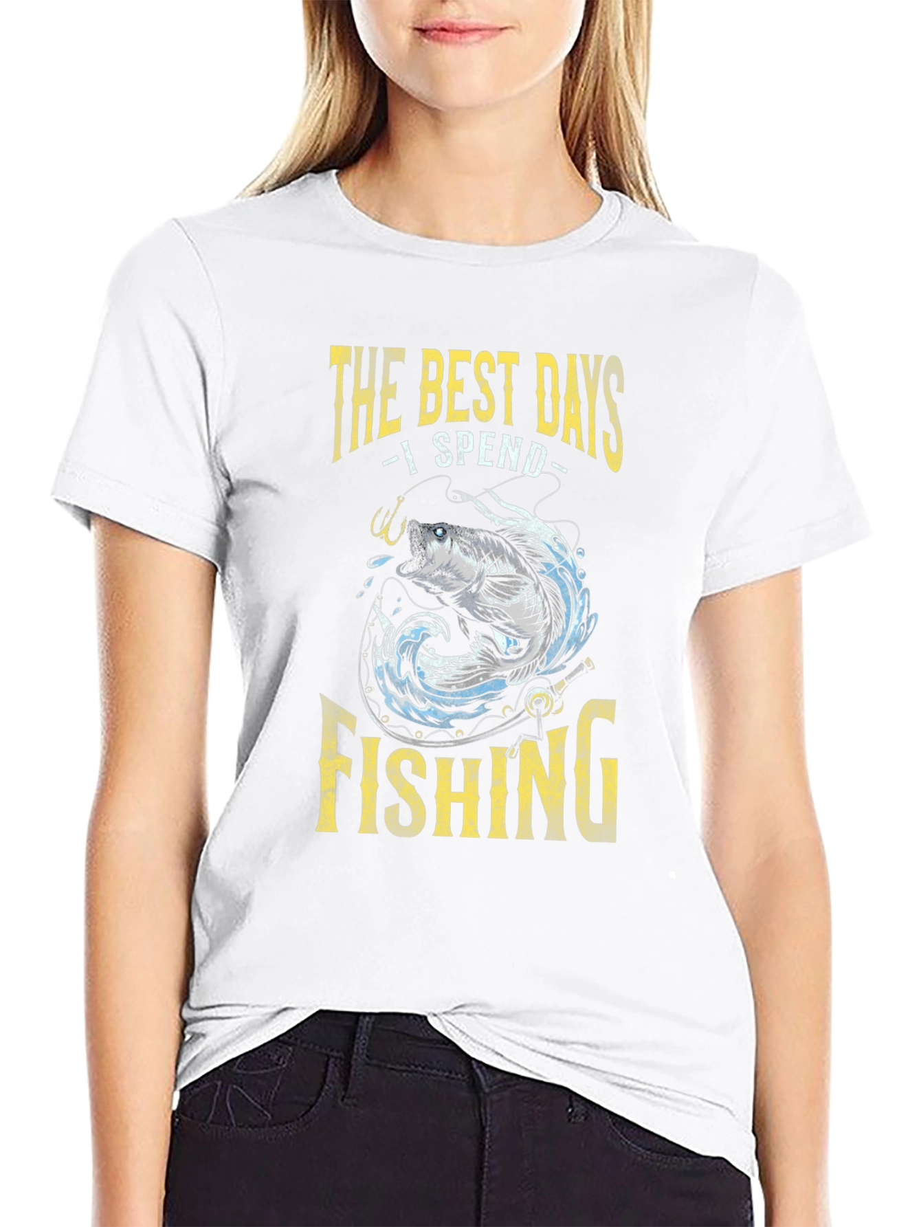 Fishing T-Shirt: Best Days Spent Fishing Graphic Tee