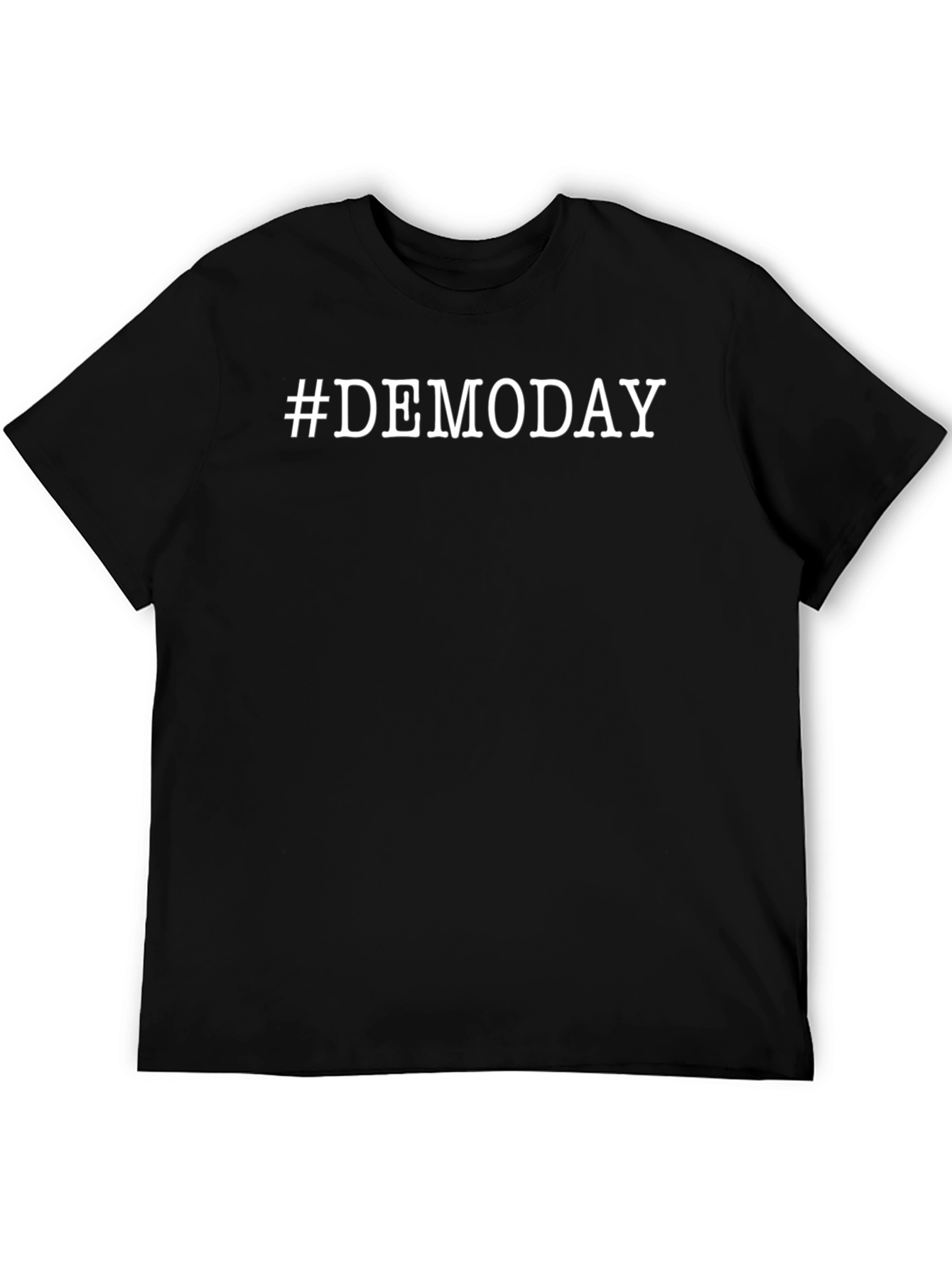Demo Day T-Shirt - Black Crew Neck Cotton Tee