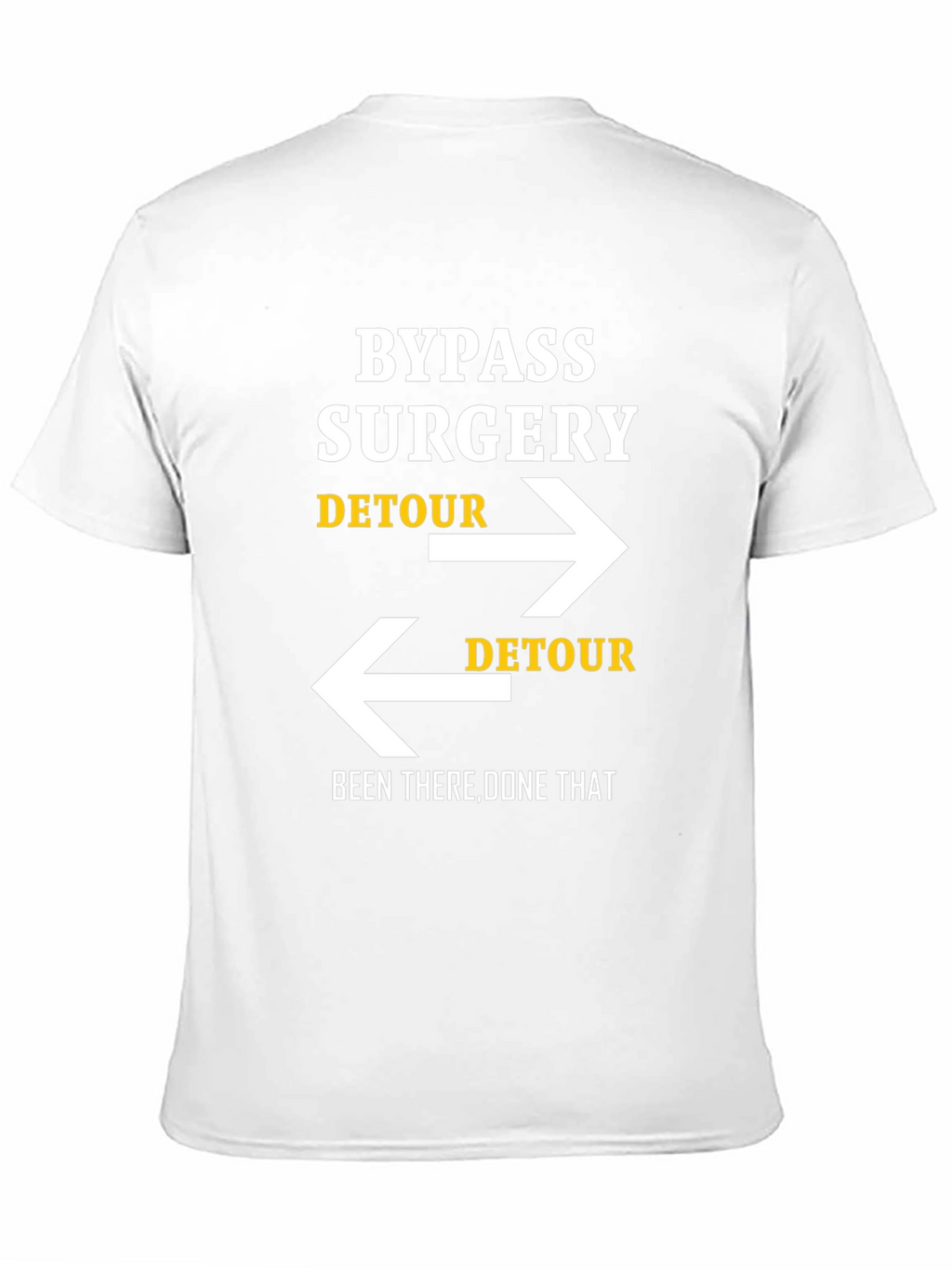 Bypass Surgery Detour Novelty Graphic Tee - Black