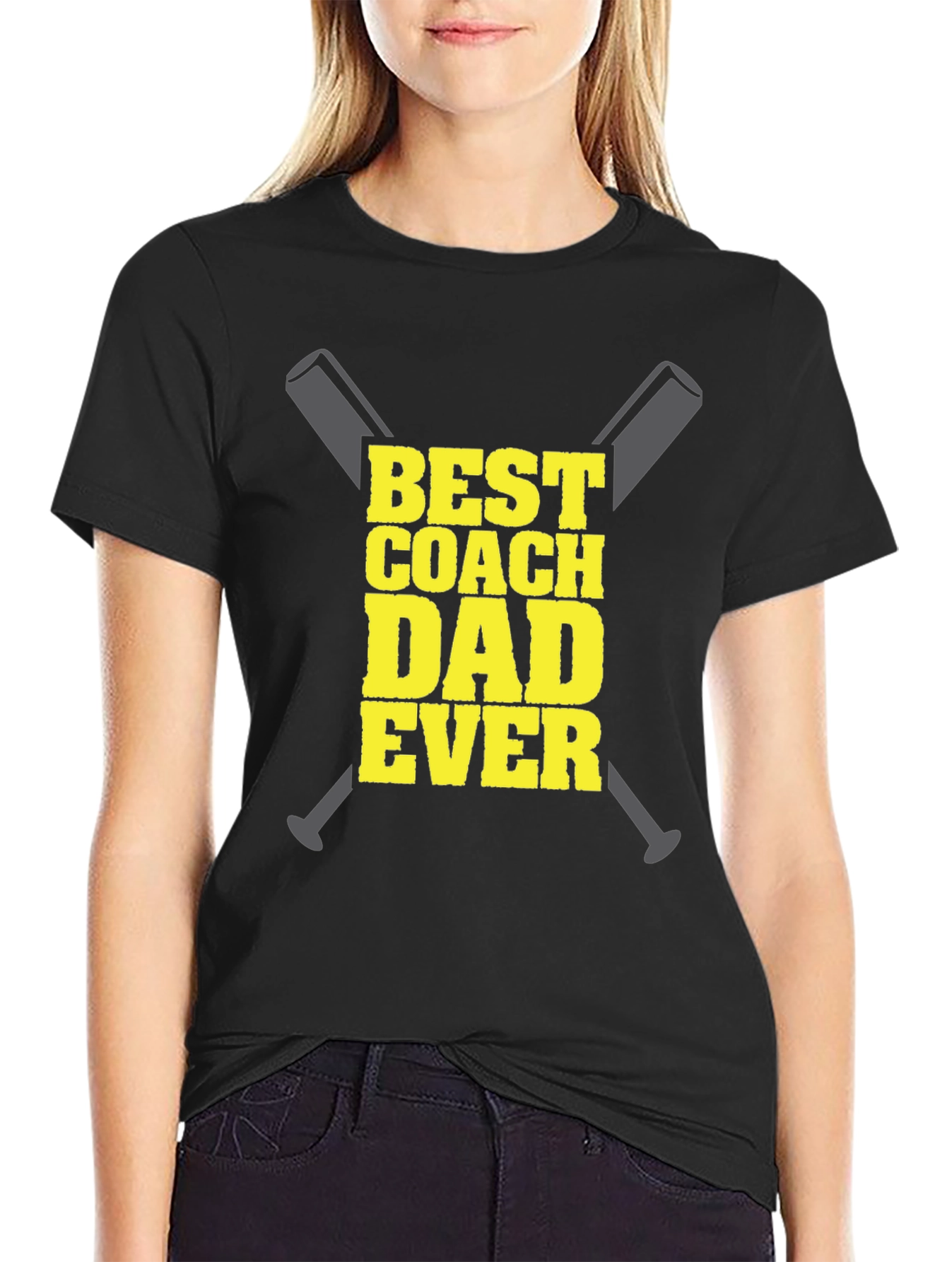 Best Coach Dad Ever Graphic T-Shirt