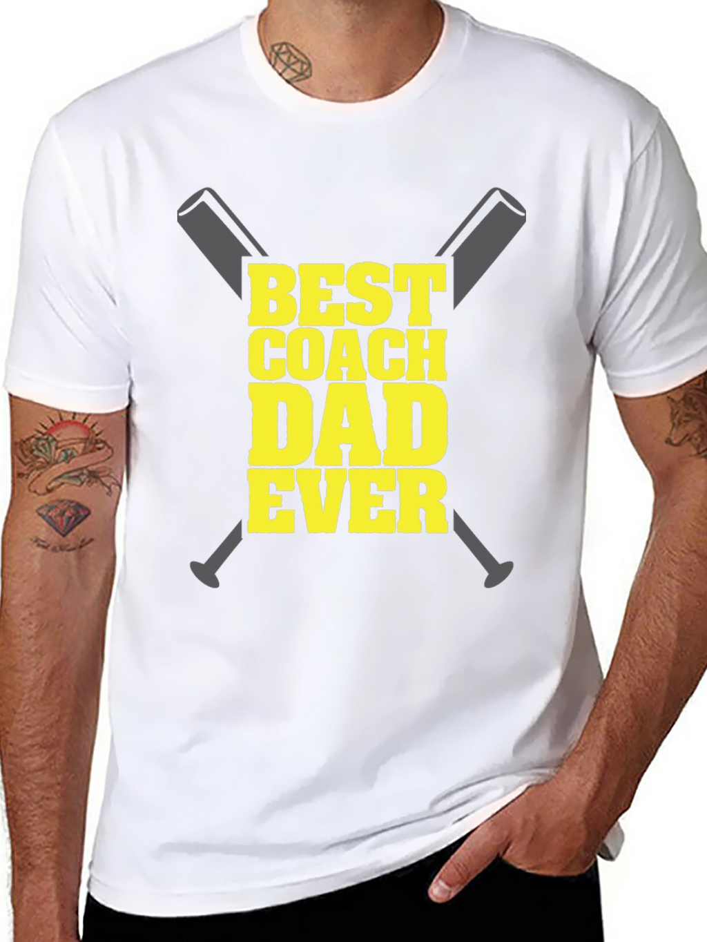 Best Coach Dad Ever Graphic T-Shirt