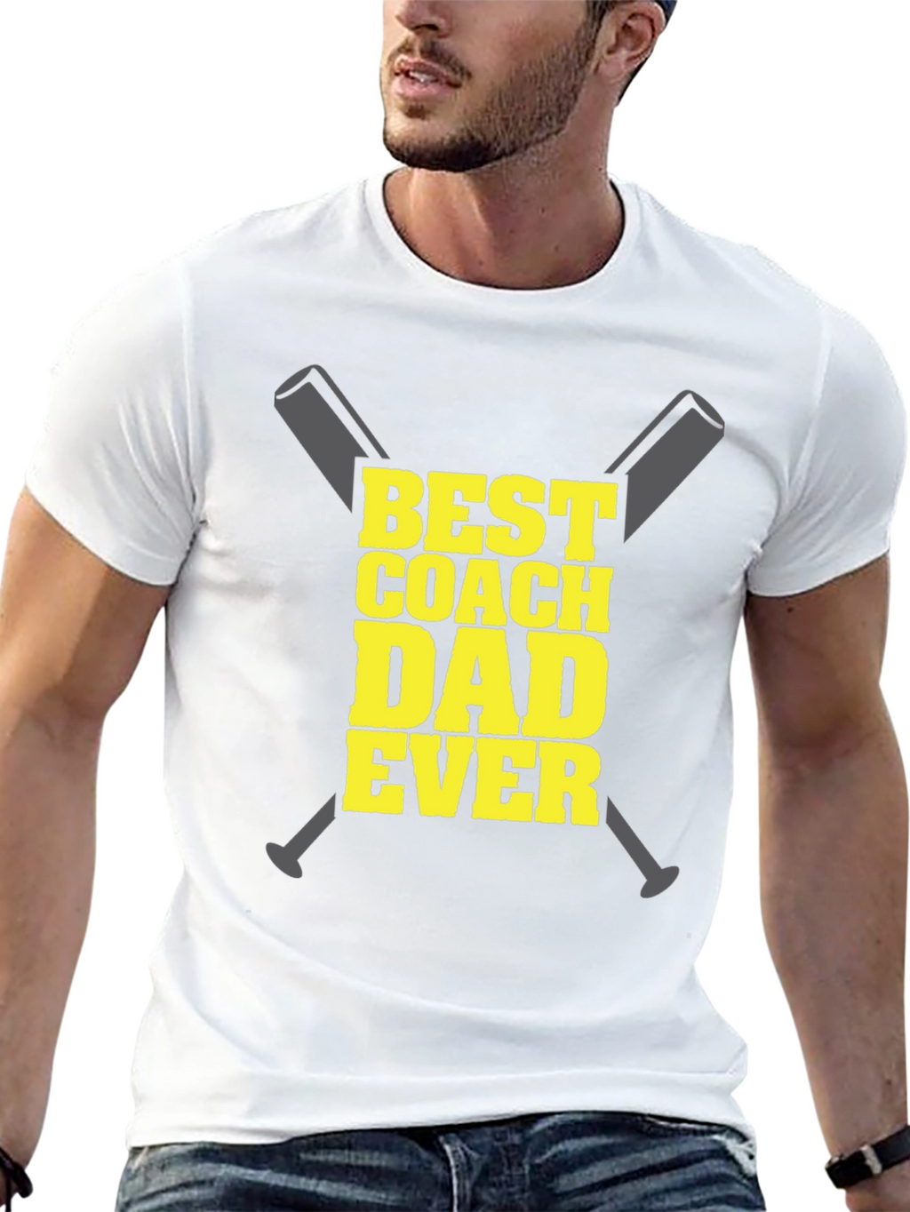 Best Coach Dad Ever Graphic T-Shirt