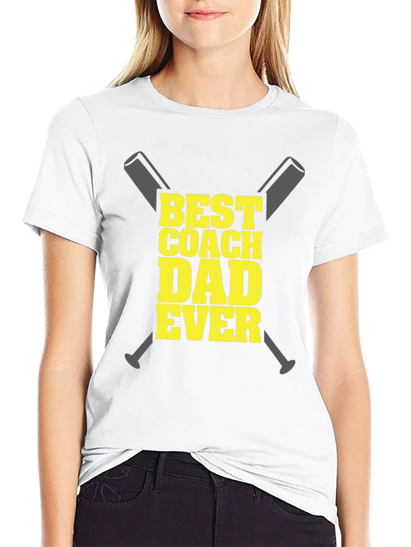 Best Coach Dad Ever Graphic T-Shirt