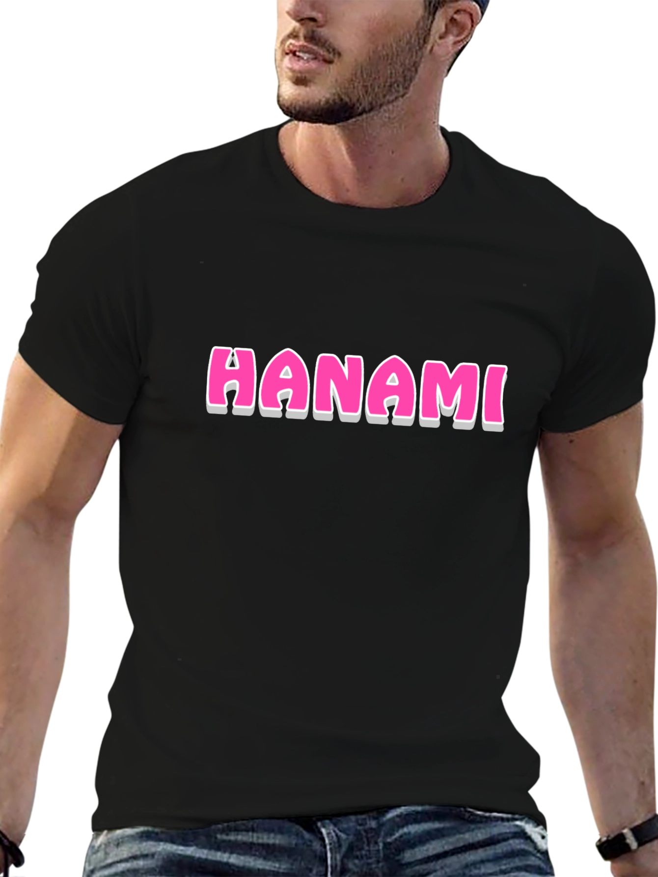 Hanami Graphic Black T-Shirt