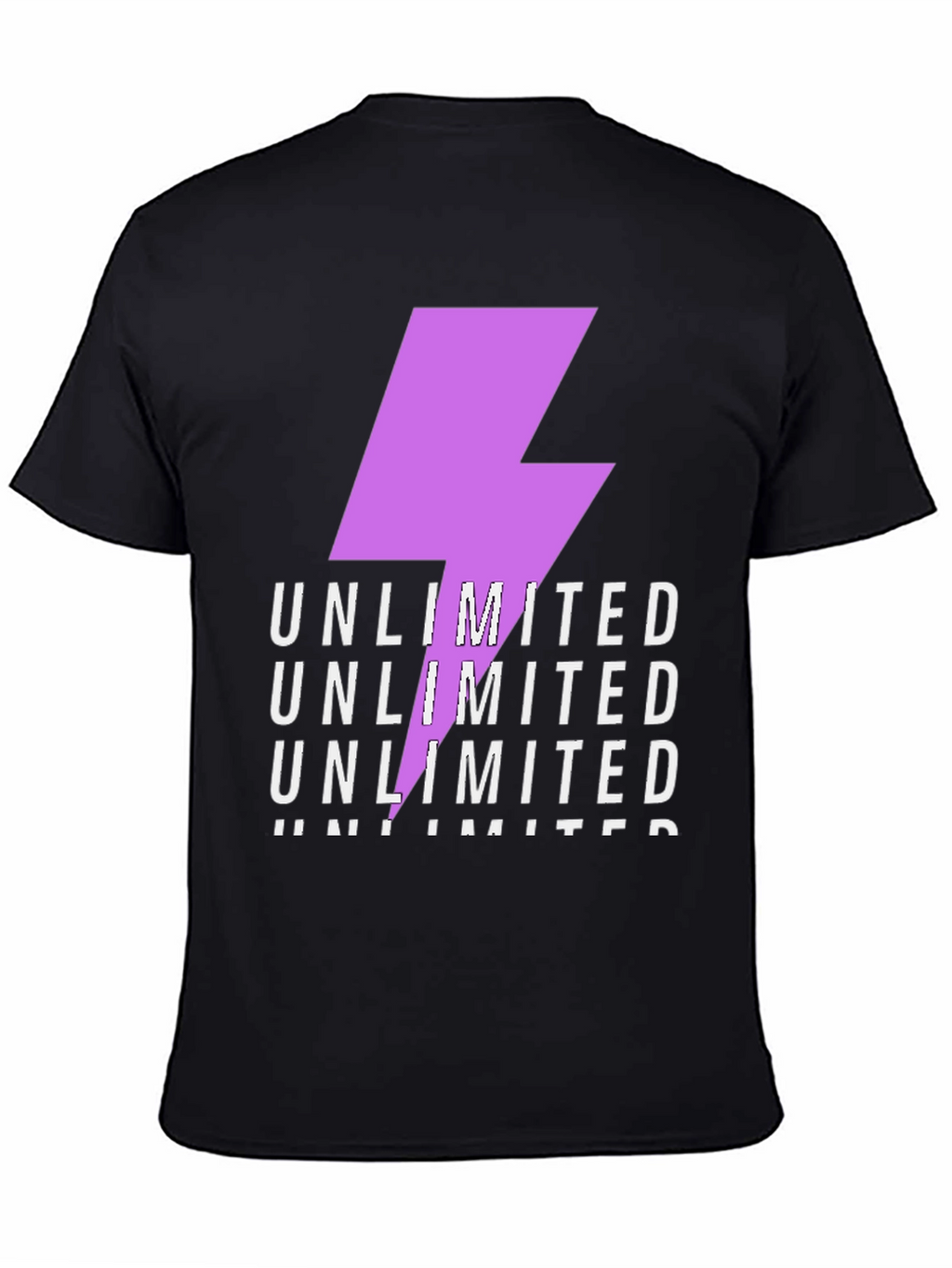 Unlimited Lightning Bolt Graphic Tee - Black