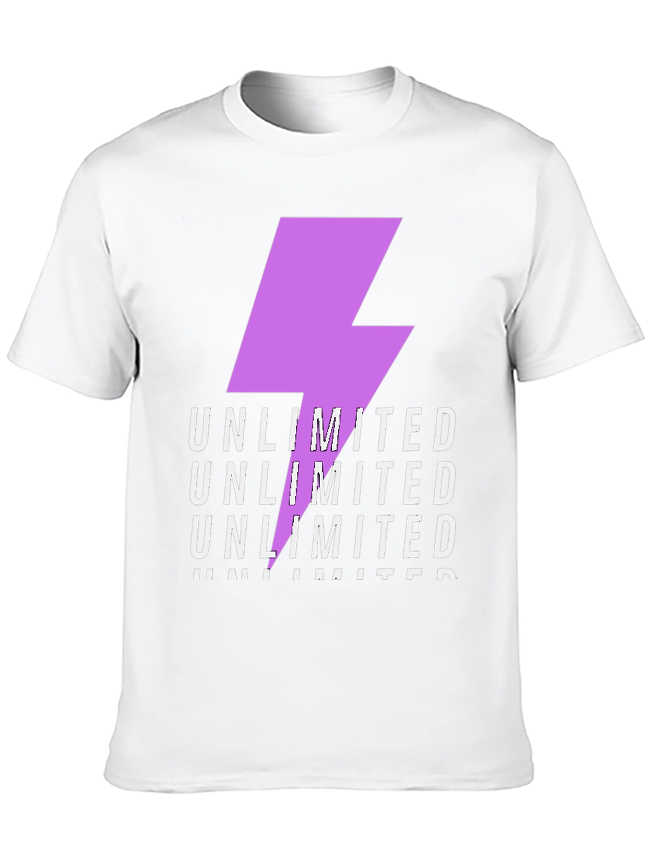 Unlimited Lightning Bolt Graphic Tee - Black