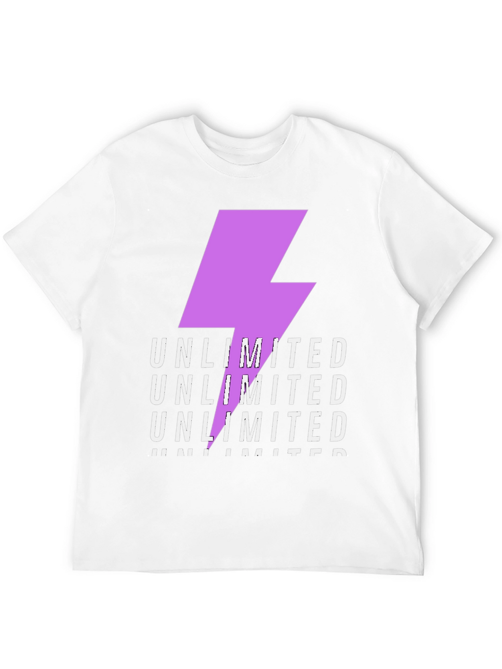 Unlimited Lightning Bolt Graphic Tee - Black