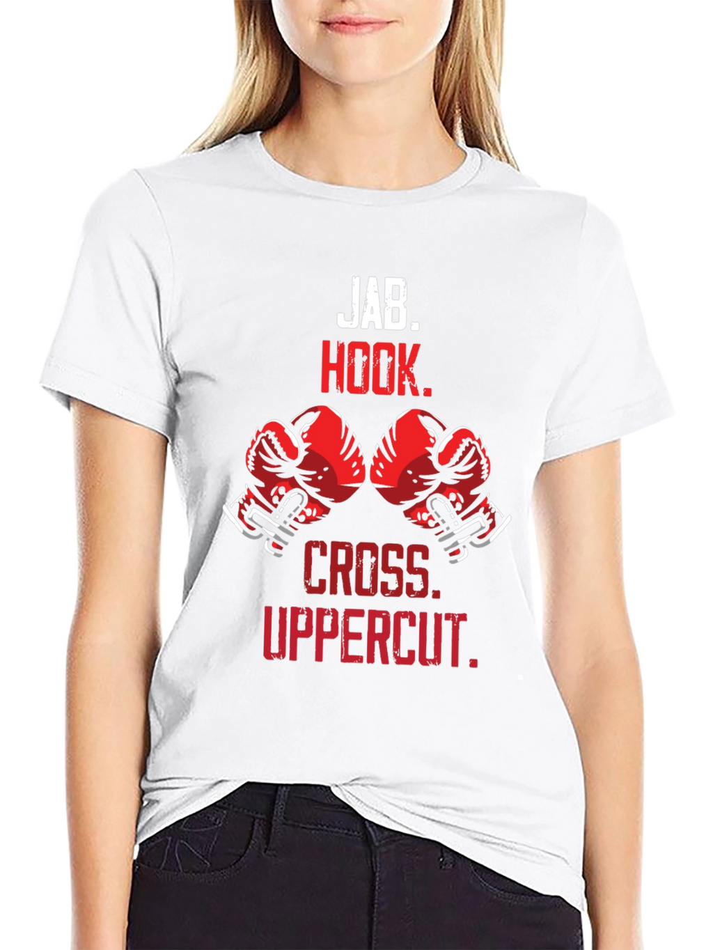 Boxing Moves T-Shirt | Jab Hook Cross Uppercut