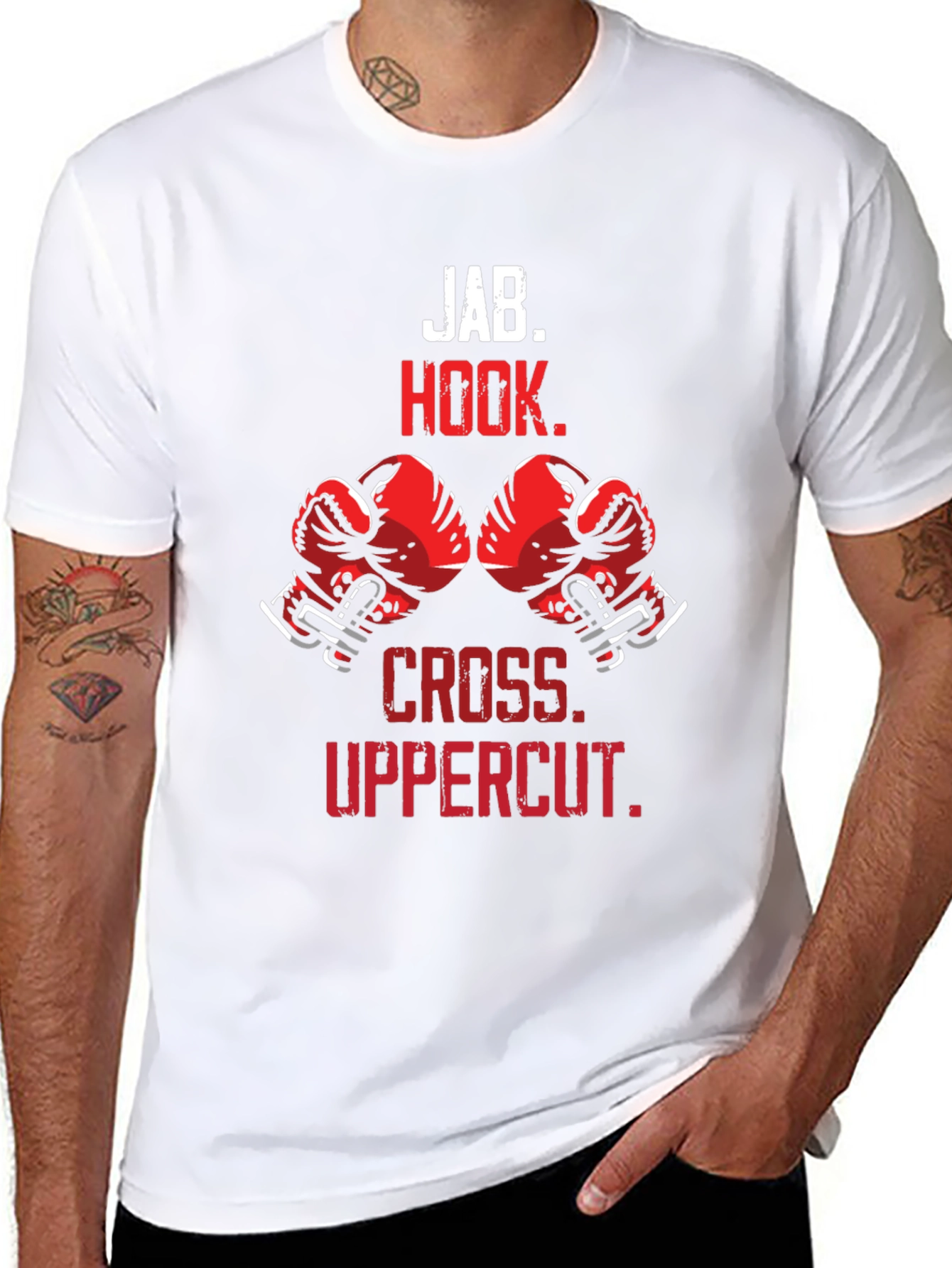 Boxing Moves T-Shirt | Jab Hook Cross Uppercut