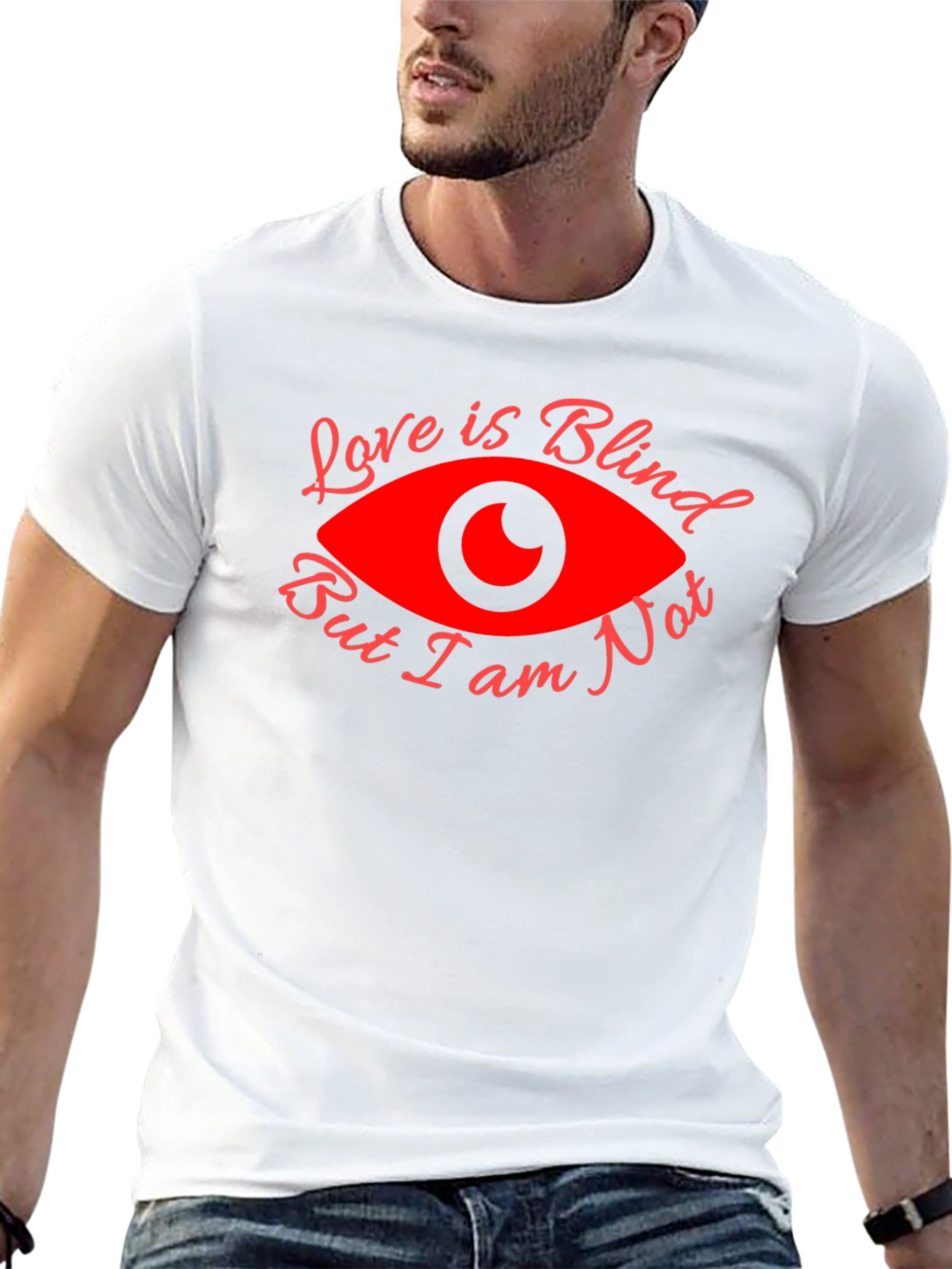 Love is Blind Funny Graphic T-Shirt