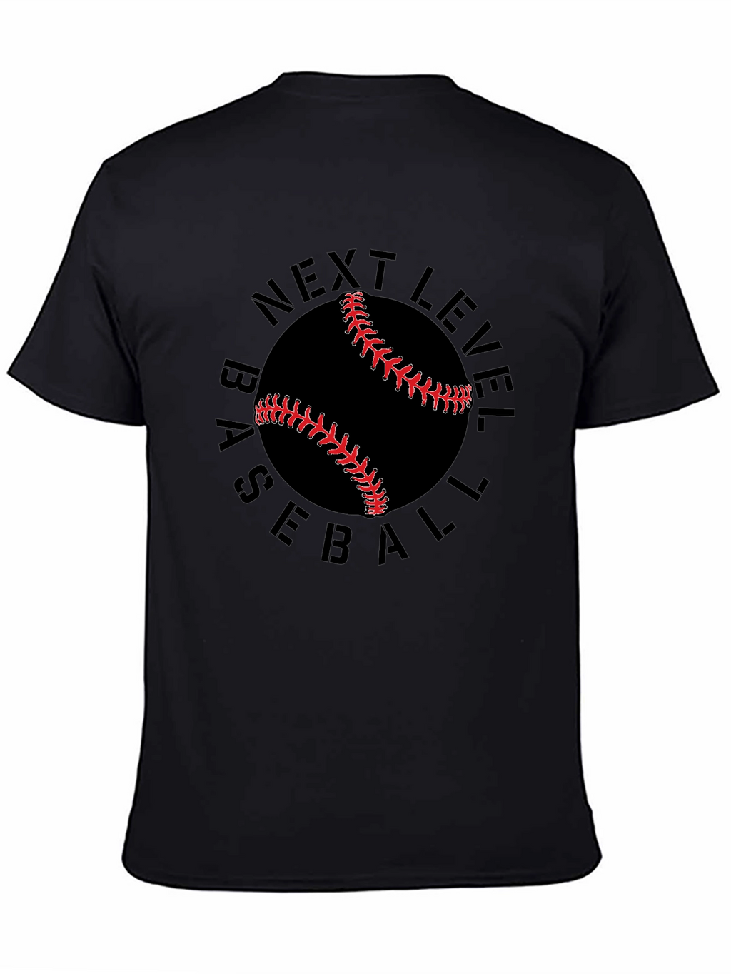 Next Level Baseball Graphic Tee - Black