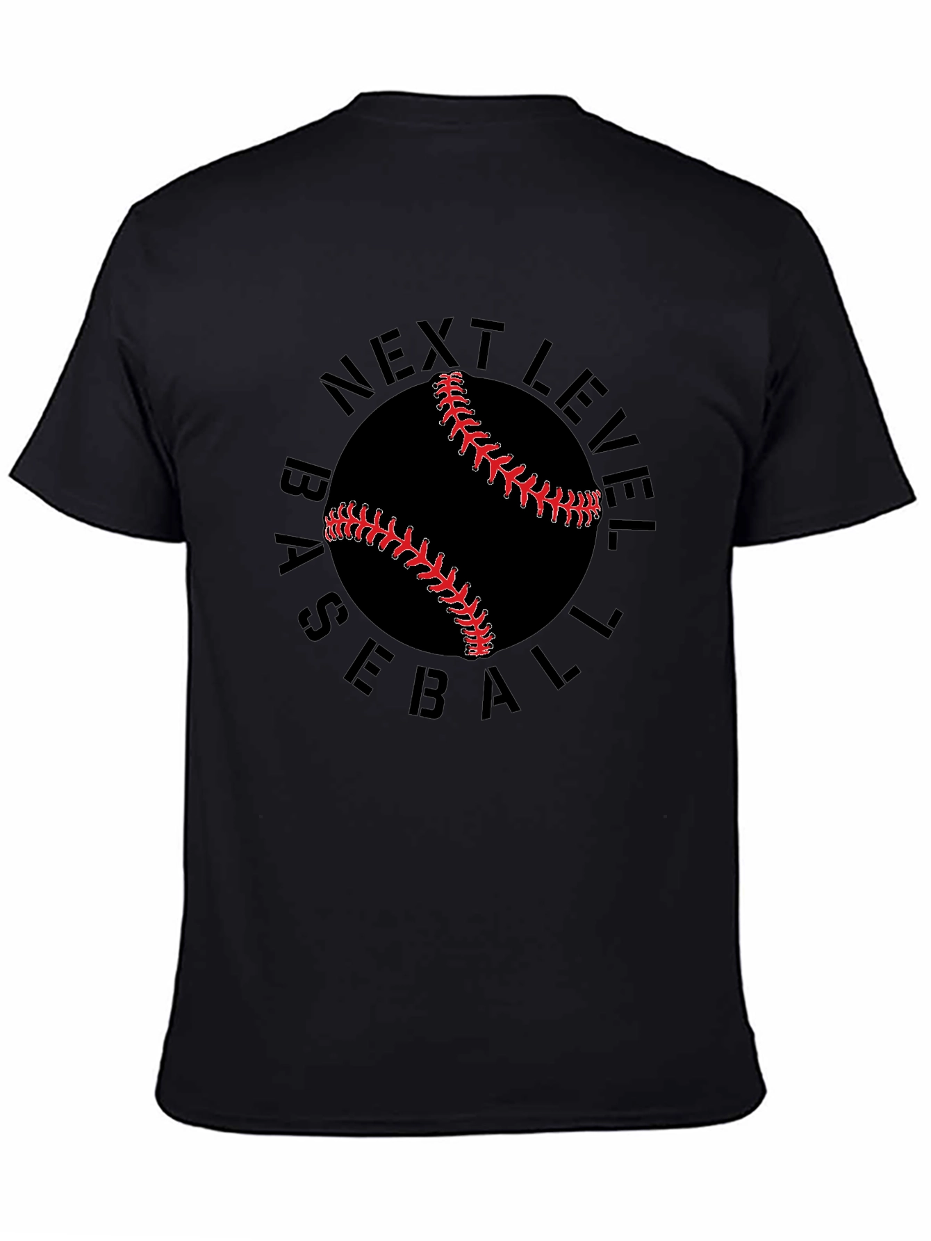 Next Level Baseball Graphic Tee - Black