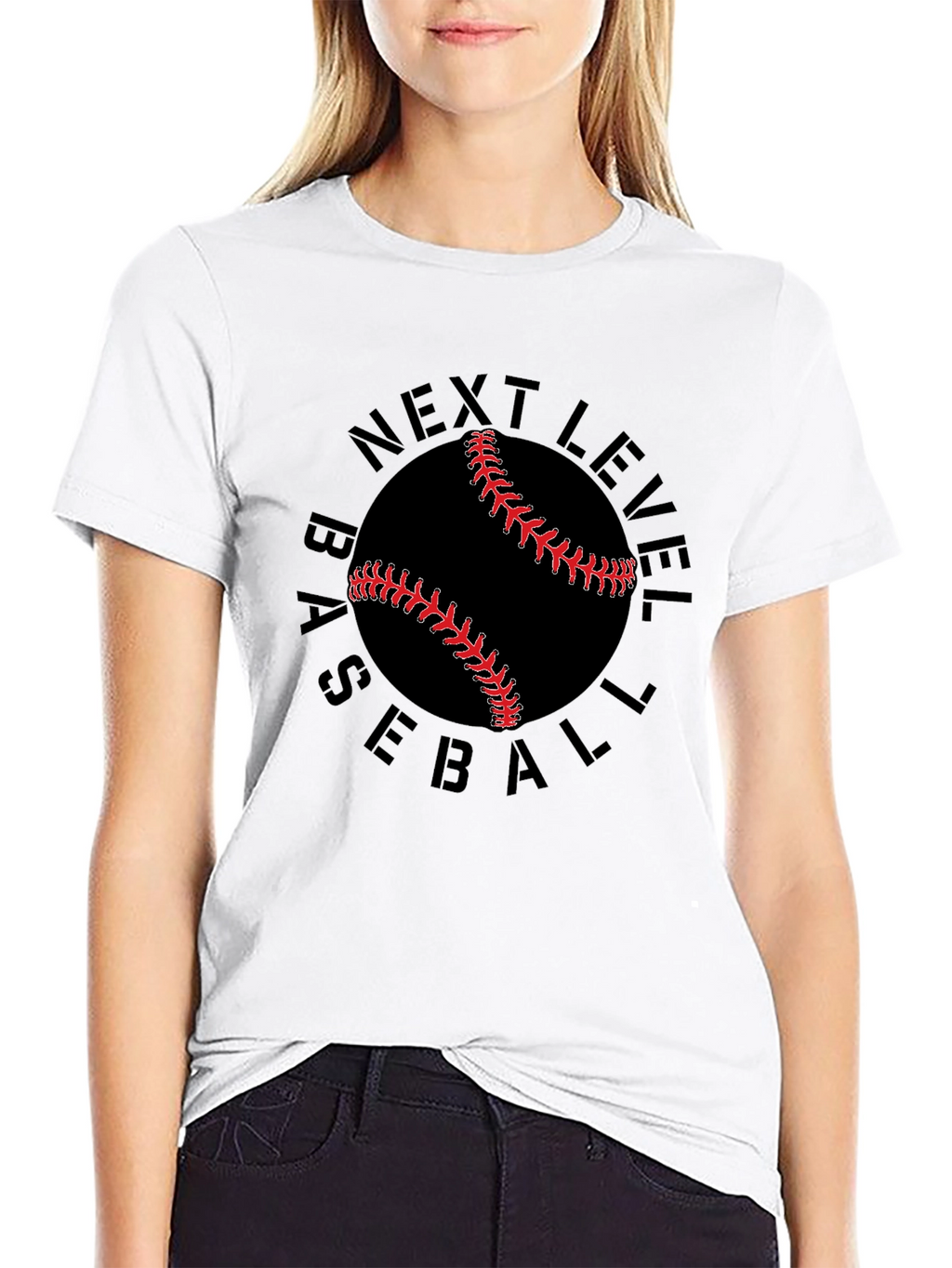Next Level Baseball Graphic Tee - Black