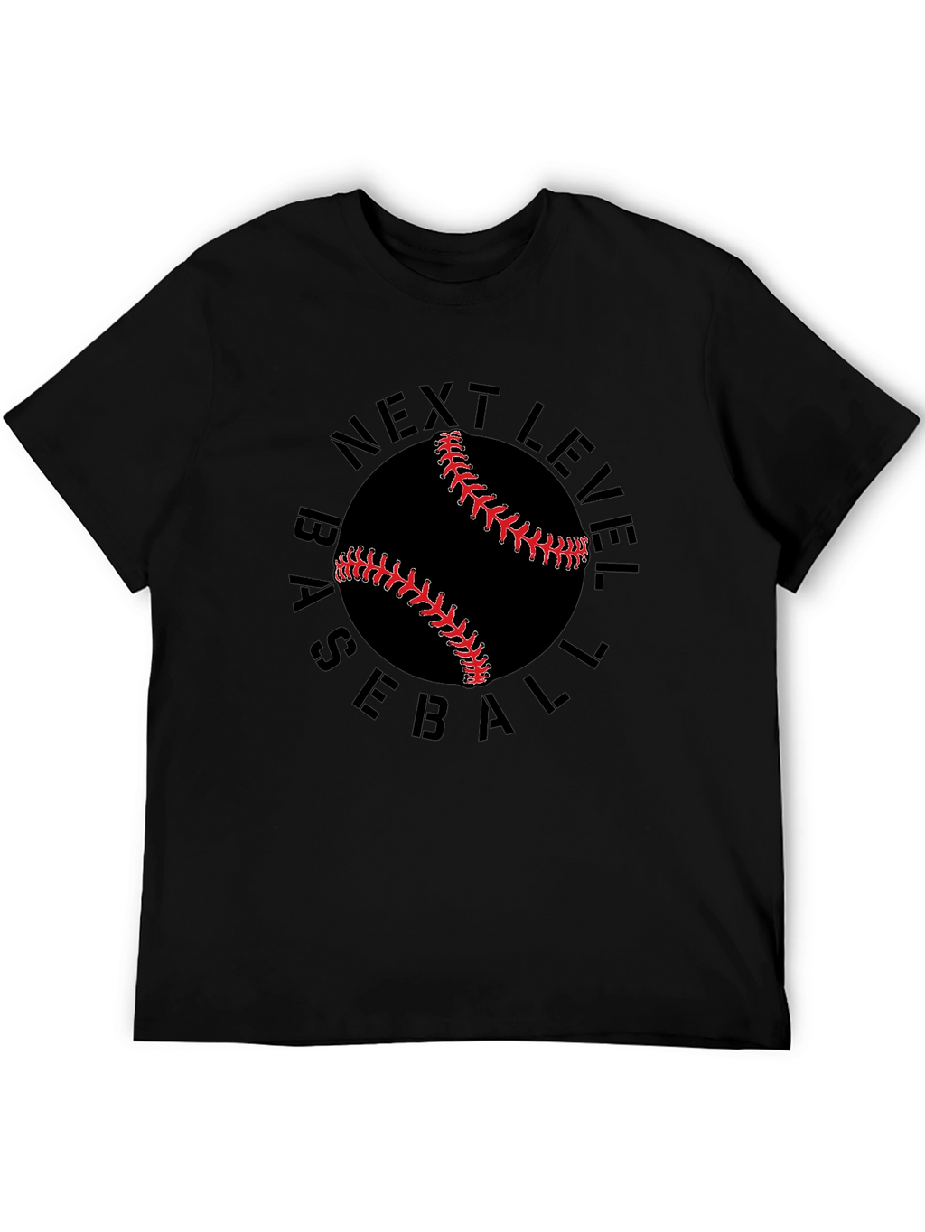 Next Level Baseball Graphic Tee - Black
