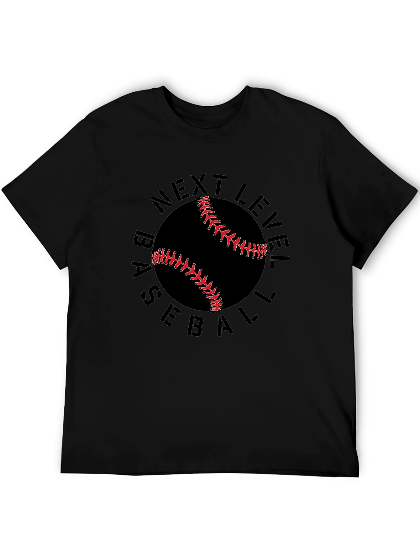 Next Level Baseball Graphic Tee - Black