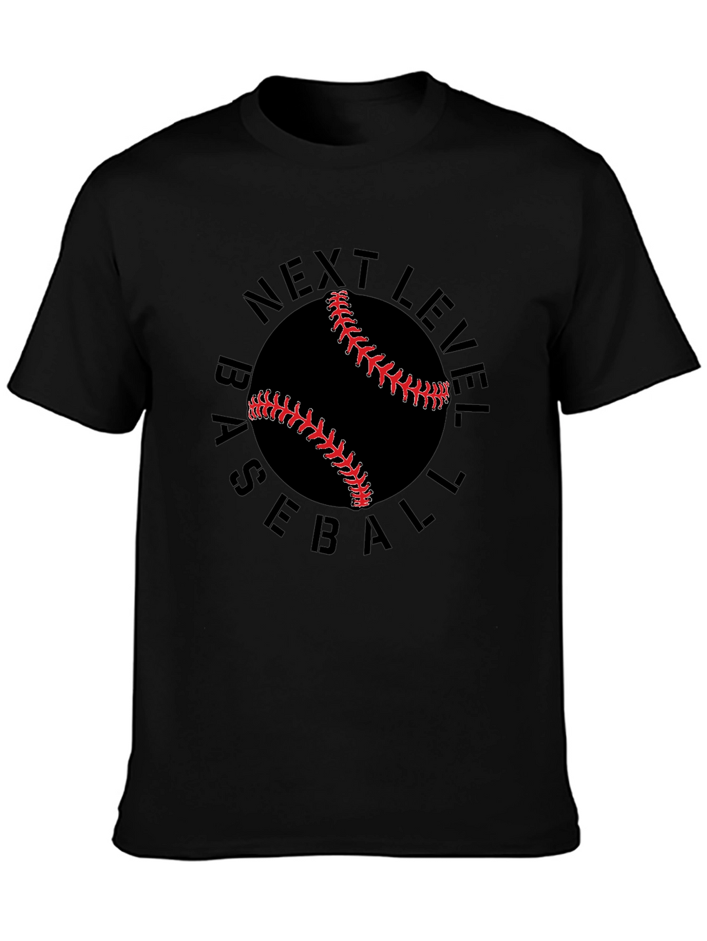 Next Level Baseball Graphic Tee - Black