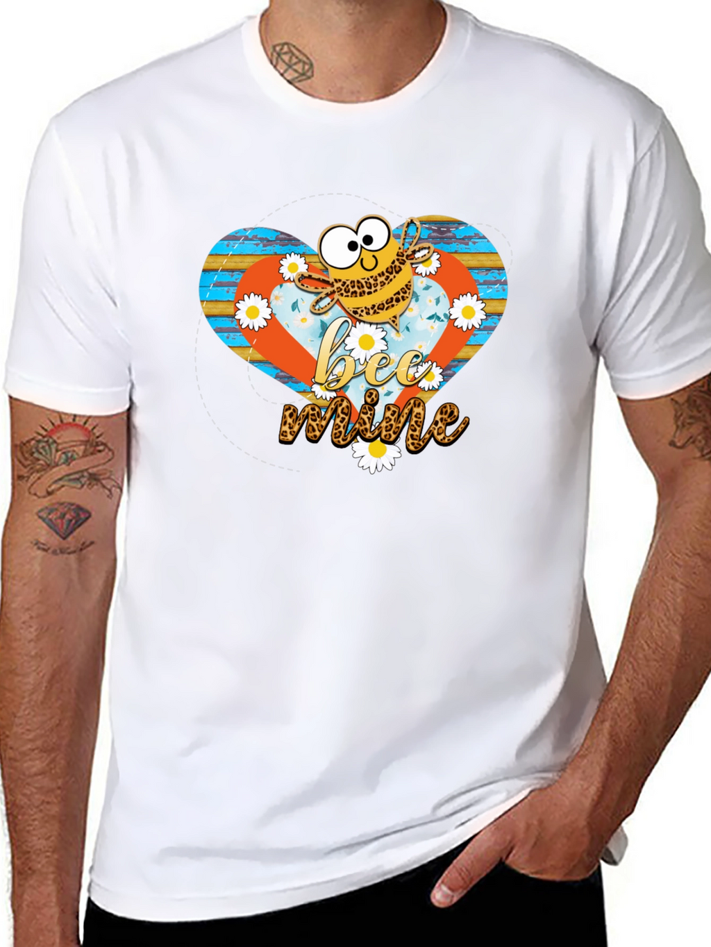Bee Mine Graphic Tee - Mens Black T-Shirt
