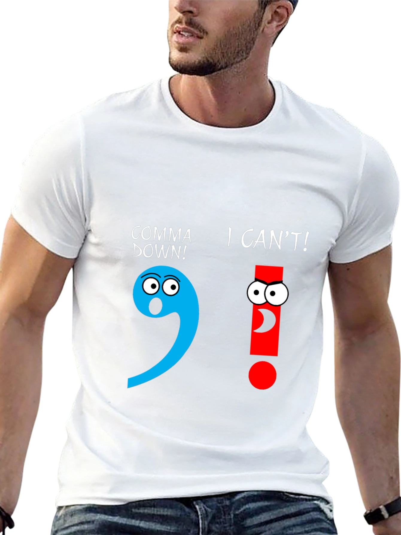 Comical Grammar T-Shirt: Punctuation Humor