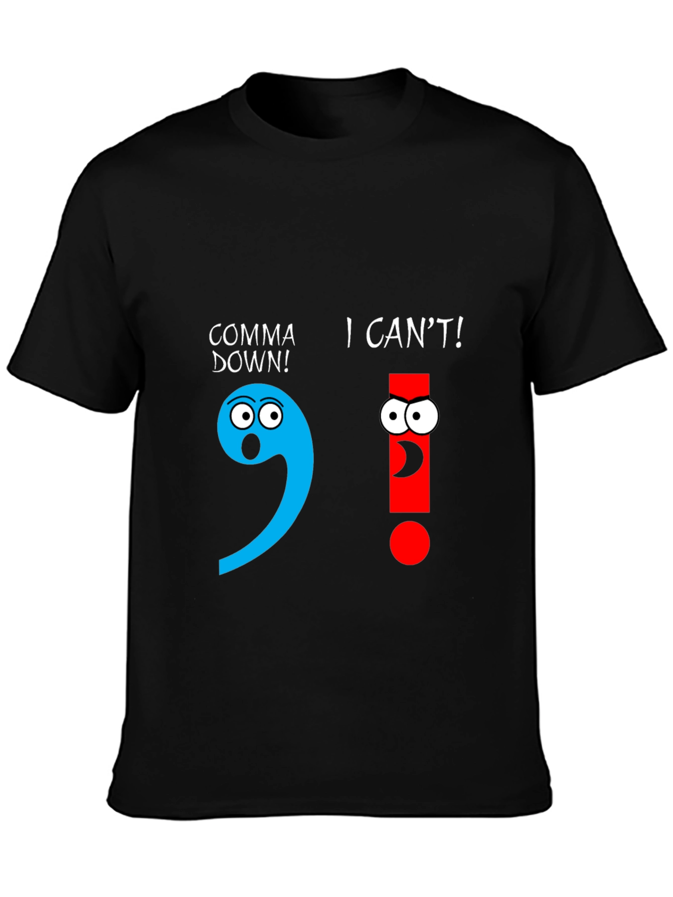 Comical Grammar T-Shirt: Punctuation Humor