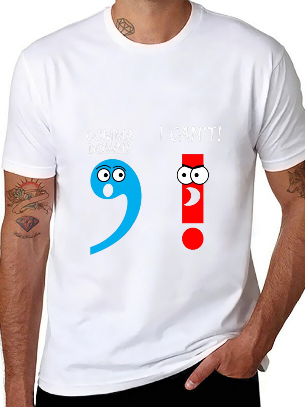 Comical Grammar T-Shirt: Punctuation Humor