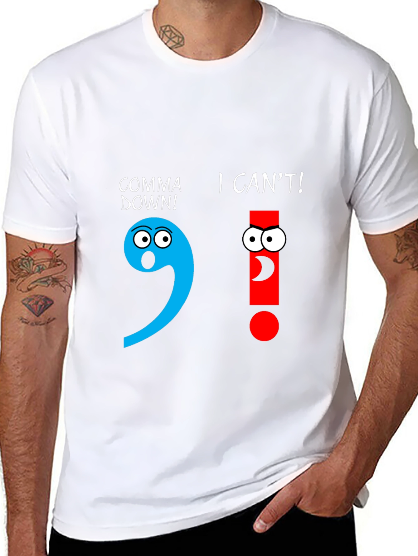Comical Grammar T-Shirt: Punctuation Humor