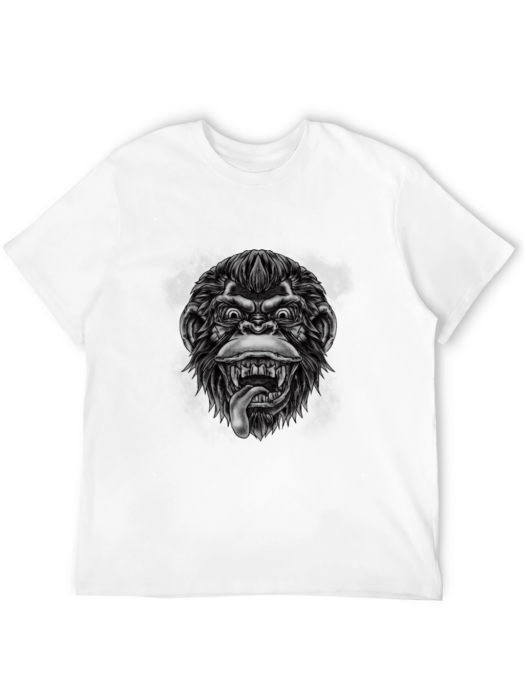 Graphic Monkey T-Shirt - Black