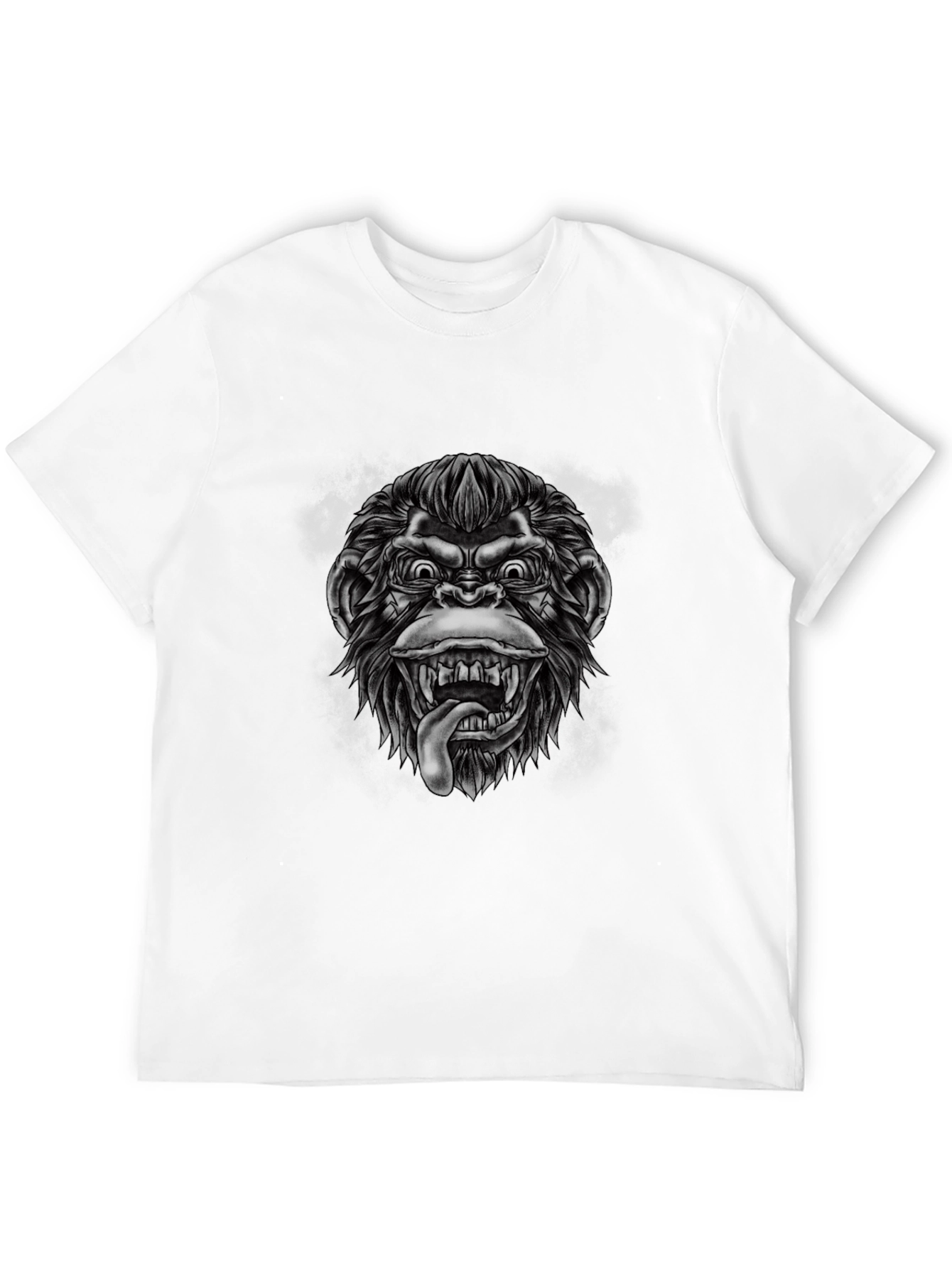 Graphic Monkey T-Shirt - Black