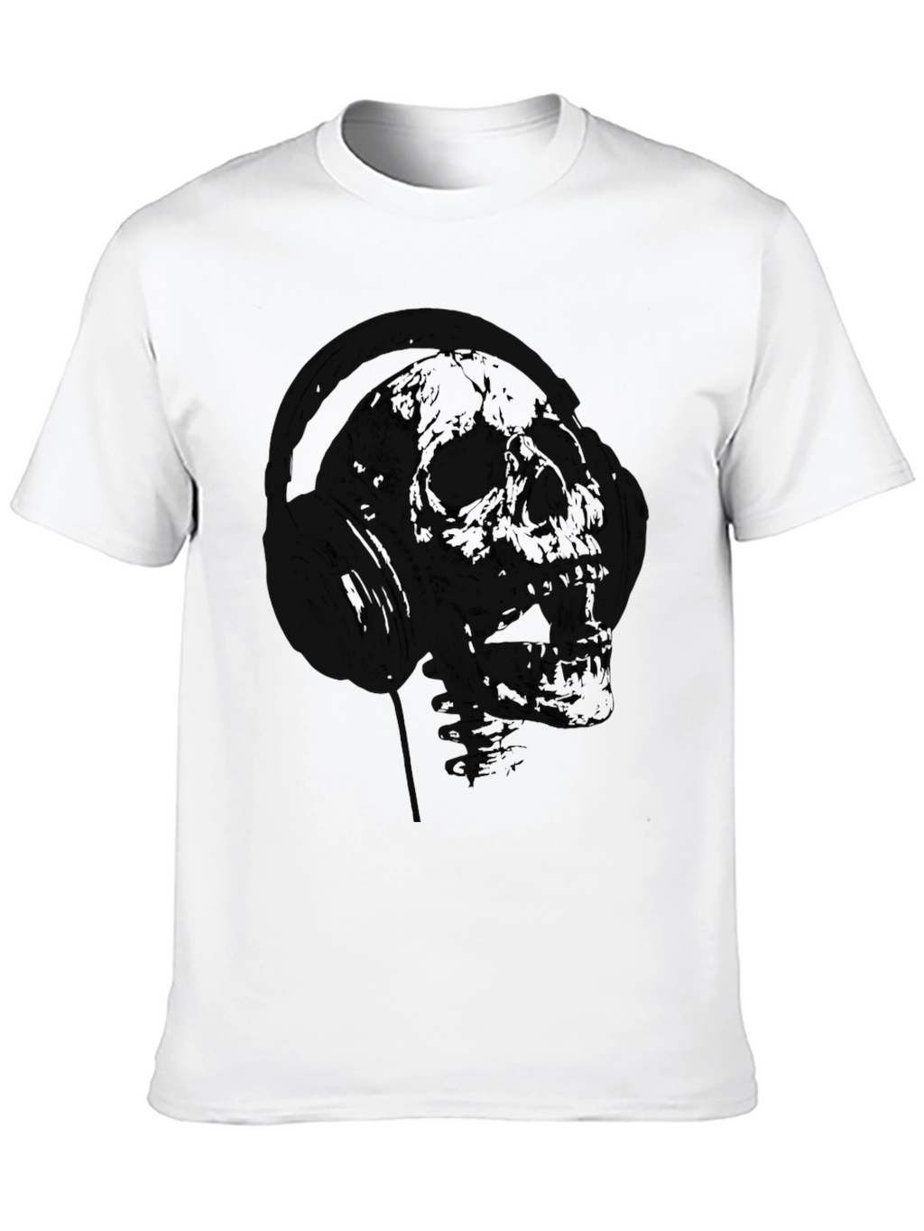 Skull Astronaut Graphic Black T-Shirt