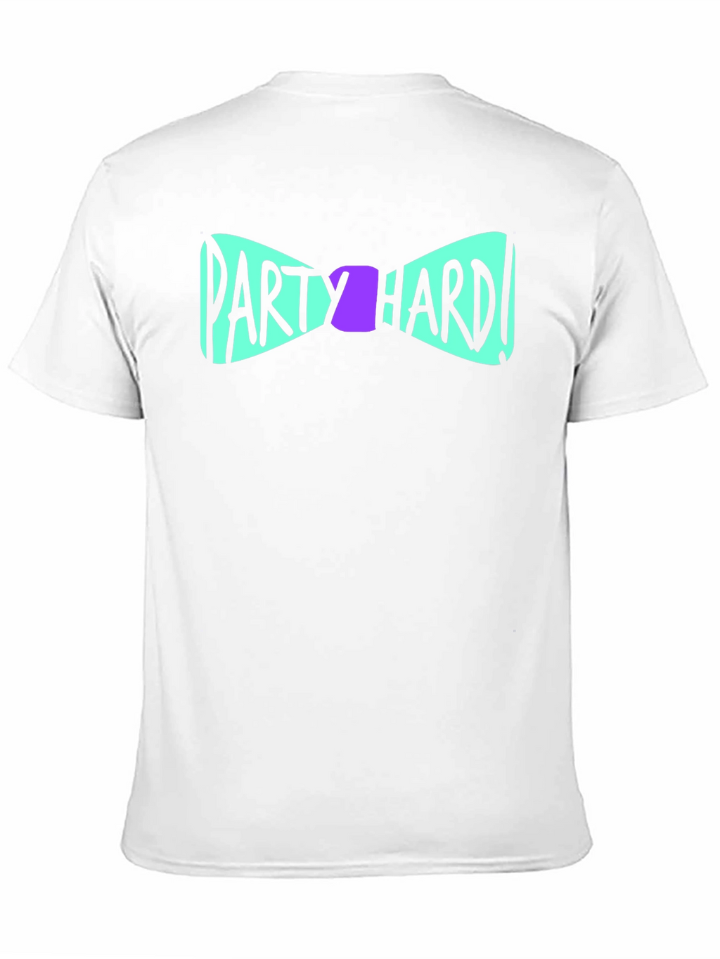 Party Hard Bowtie Graphic Black T-Shirt