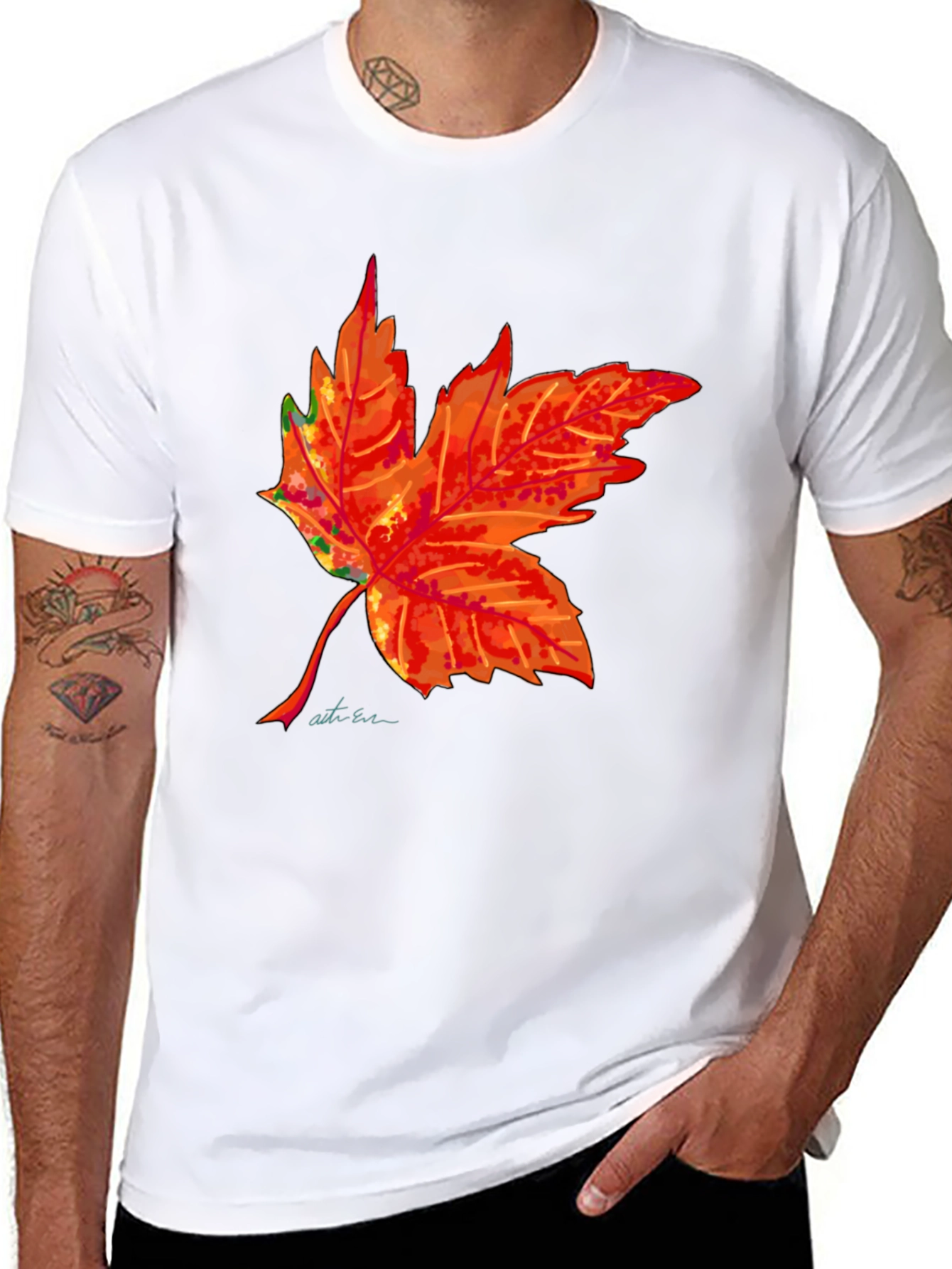 Autumn Leaf Graphic T-Shirt - Stylish Fall Fashion