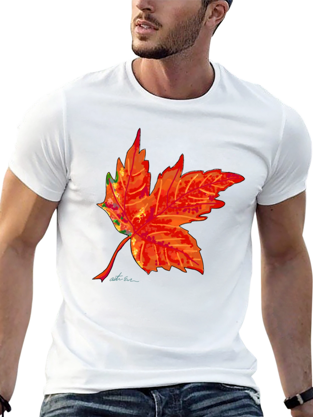 Autumn Leaf Graphic T-Shirt - Stylish Fall Fashion