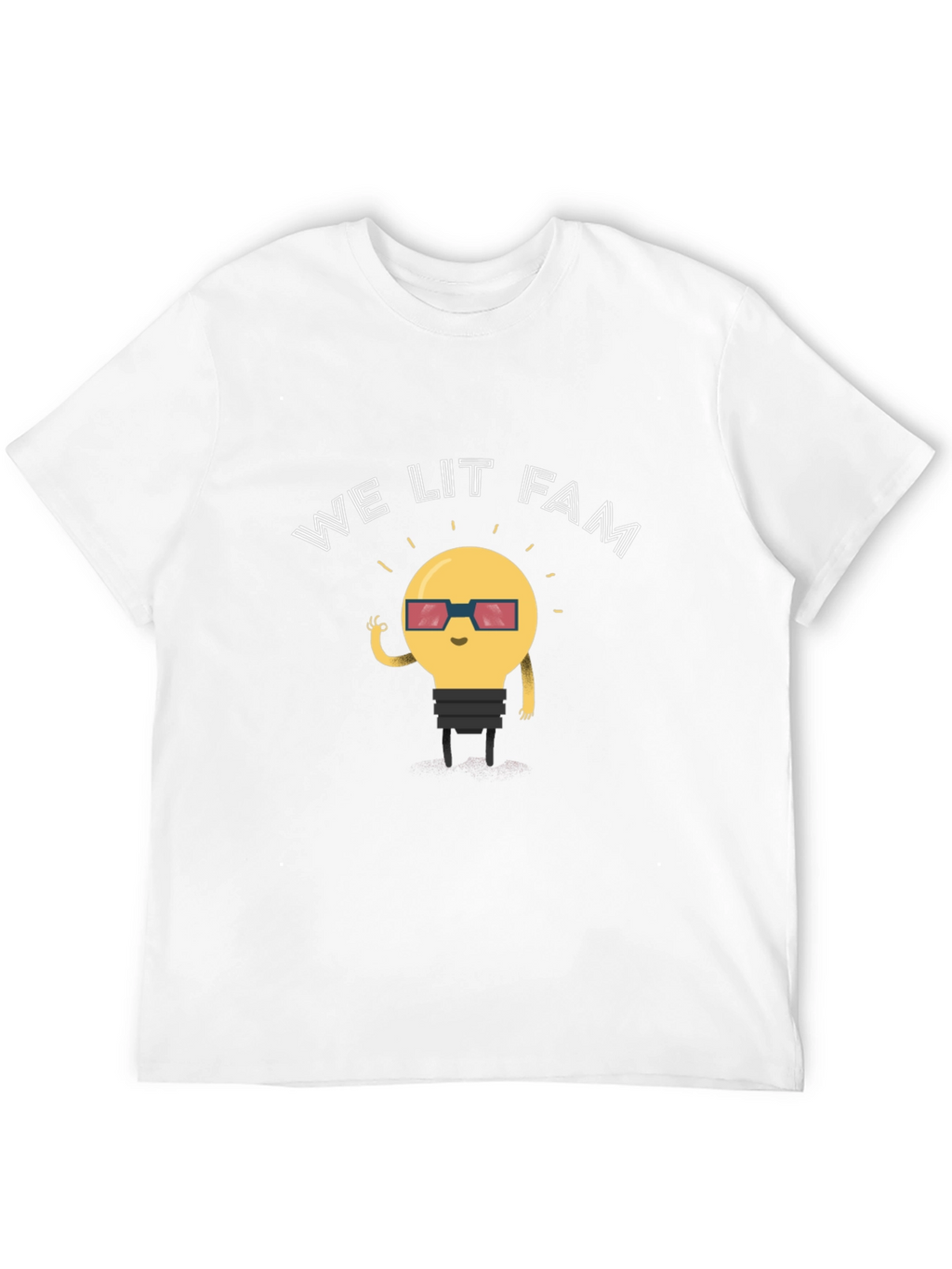 We Lit Fam Lightbulb Graphic Tee