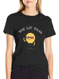 We Lit Fam Lightbulb Graphic Tee