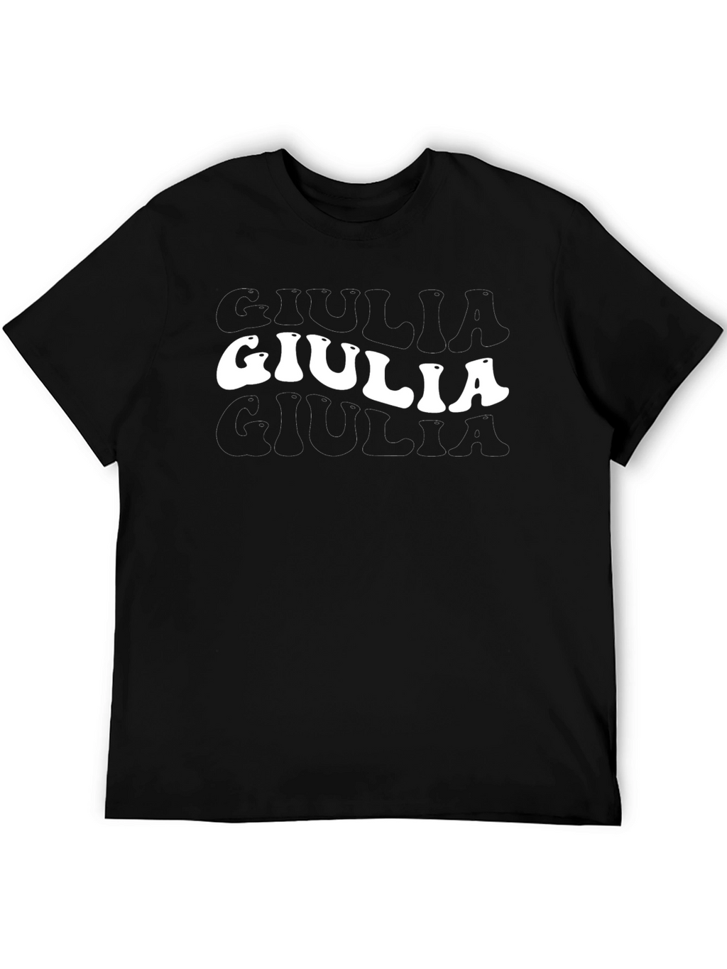 Retro Giulia Graphic Tee - Black