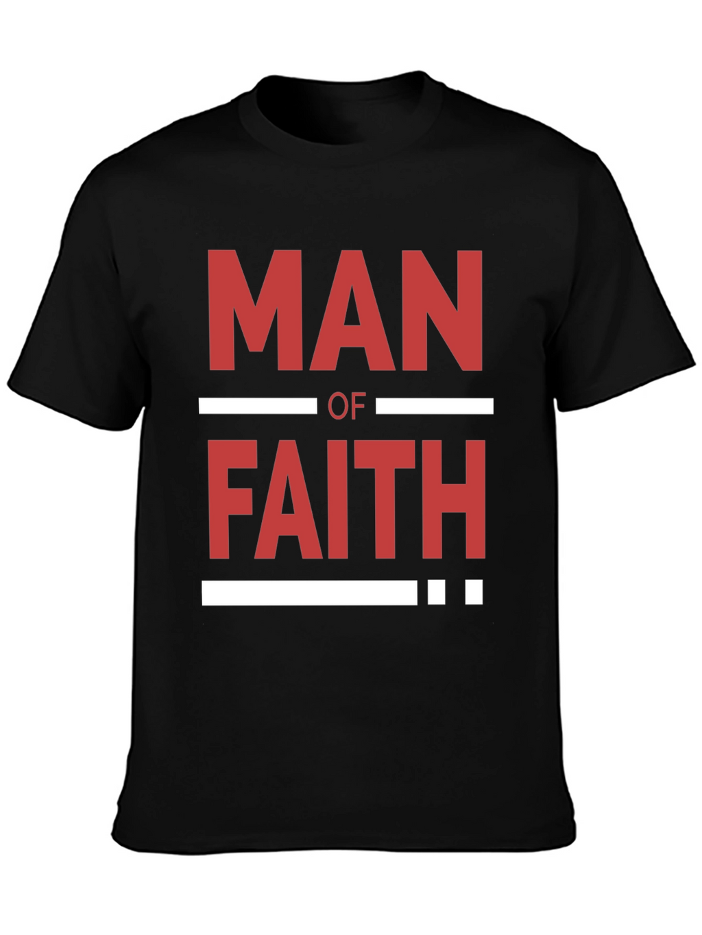 Man of Faith Graphic T-Shirt - Black