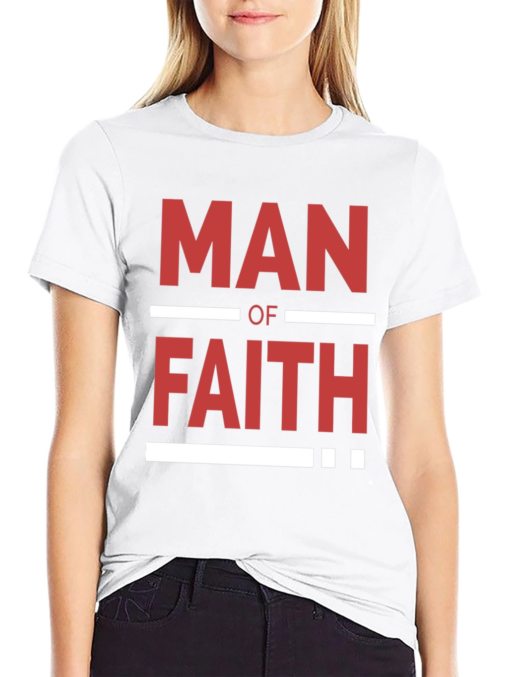 Man of Faith Graphic T-Shirt - Black
