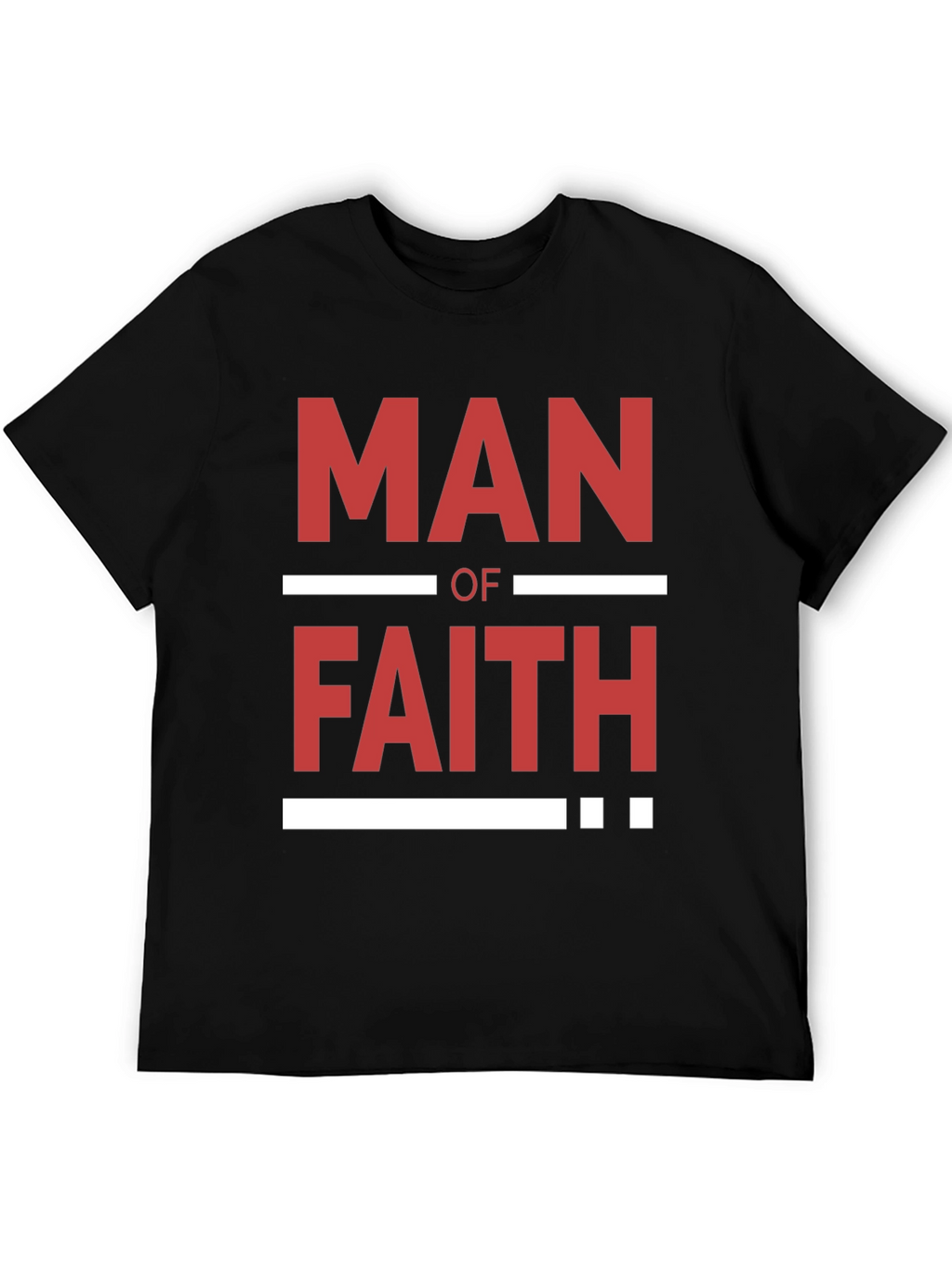 Man of Faith Graphic T-Shirt - Black