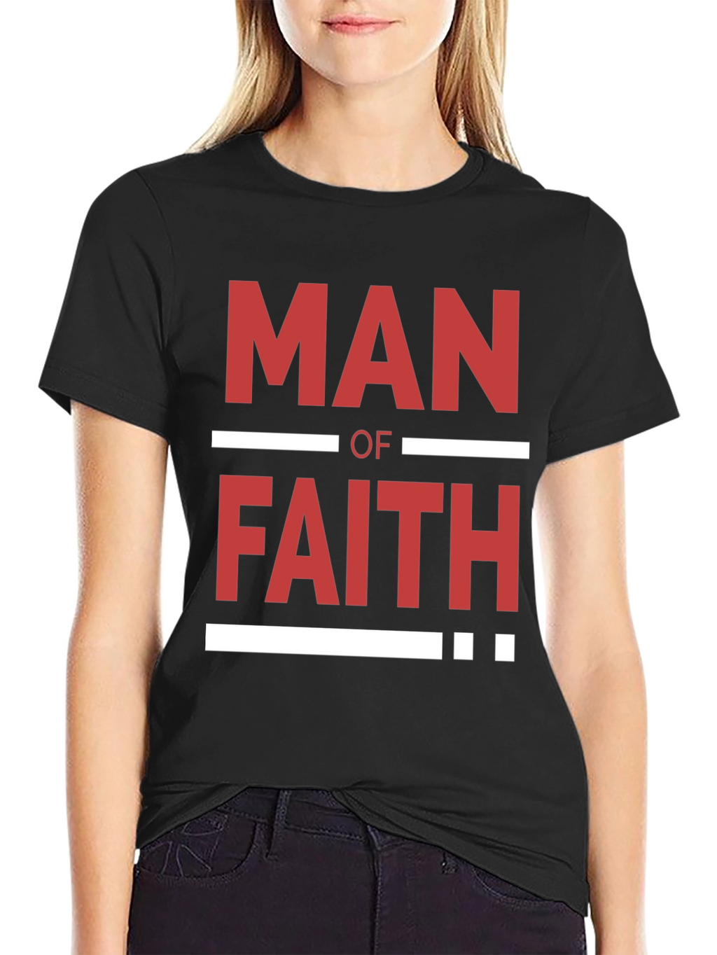 Man of Faith Graphic T-Shirt - Black