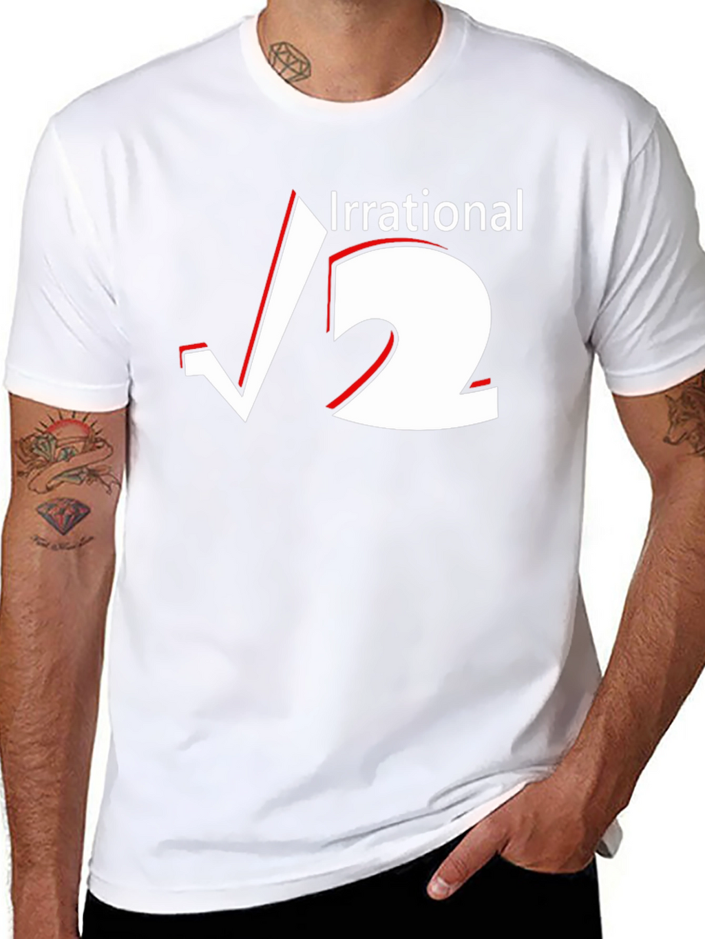 Irrational Square Root 2 Graphic Tee