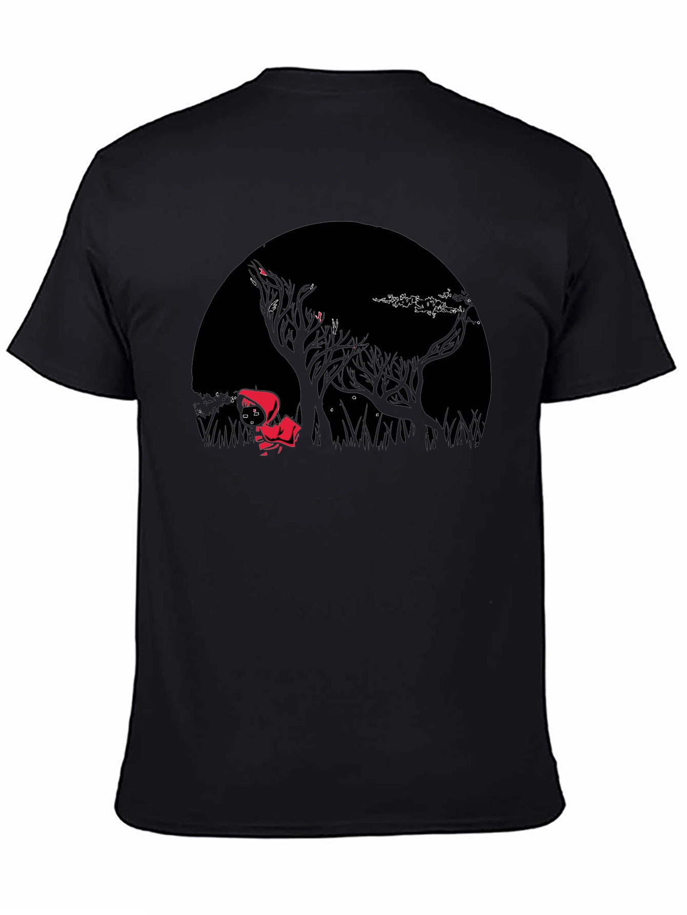 Red Riding Hood Graphic T-Shirt - Dark Forest Design