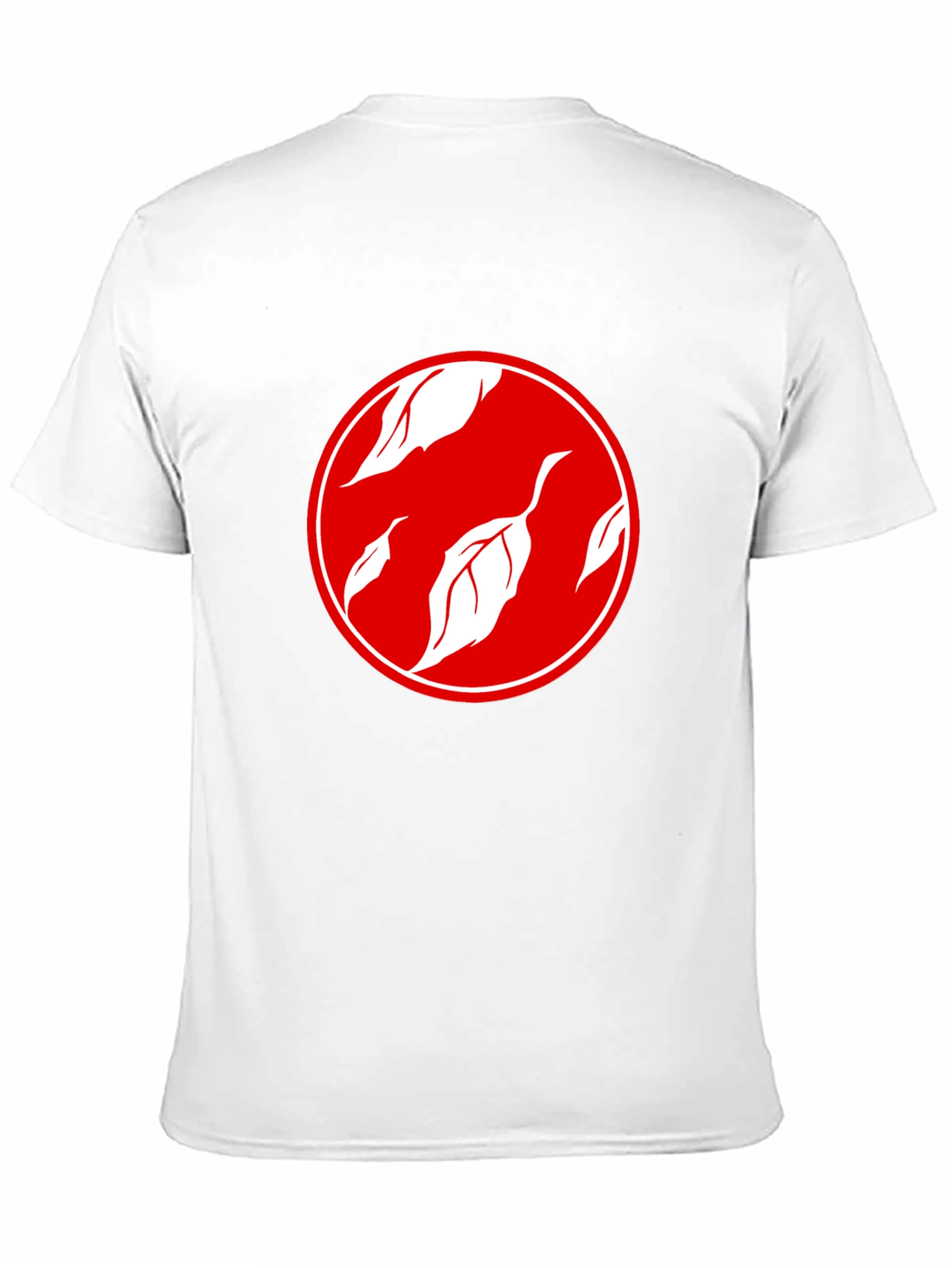 Stylish Black T-Shirt with Leaf Design