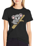 Cute Koala Graphic T-Shirt - Soft Cotton Tee