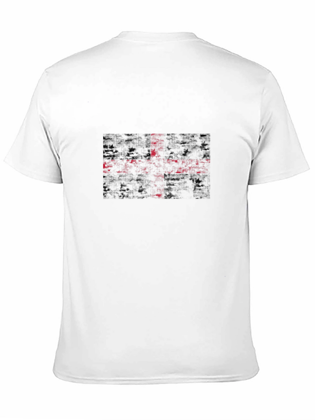 Grunge England Flag T-Shirt - Black