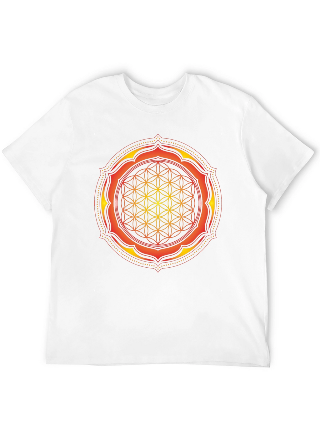 Sacred Geometry Mandala Graphic Tee - Black