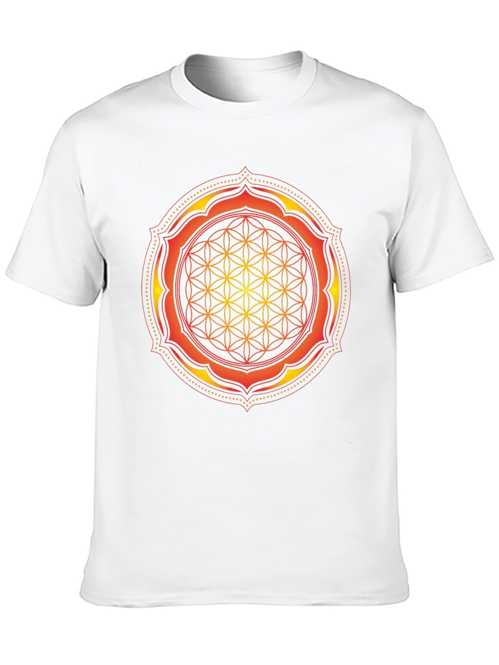 Sacred Geometry Mandala Graphic Tee - Black