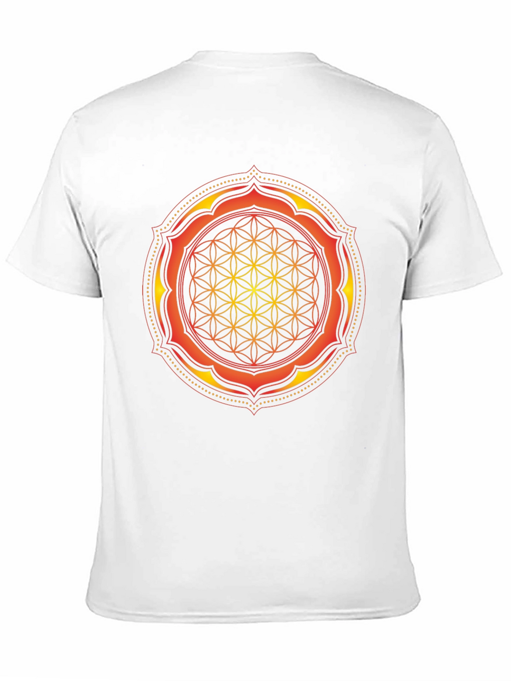 Sacred Geometry Mandala Graphic Tee - Black