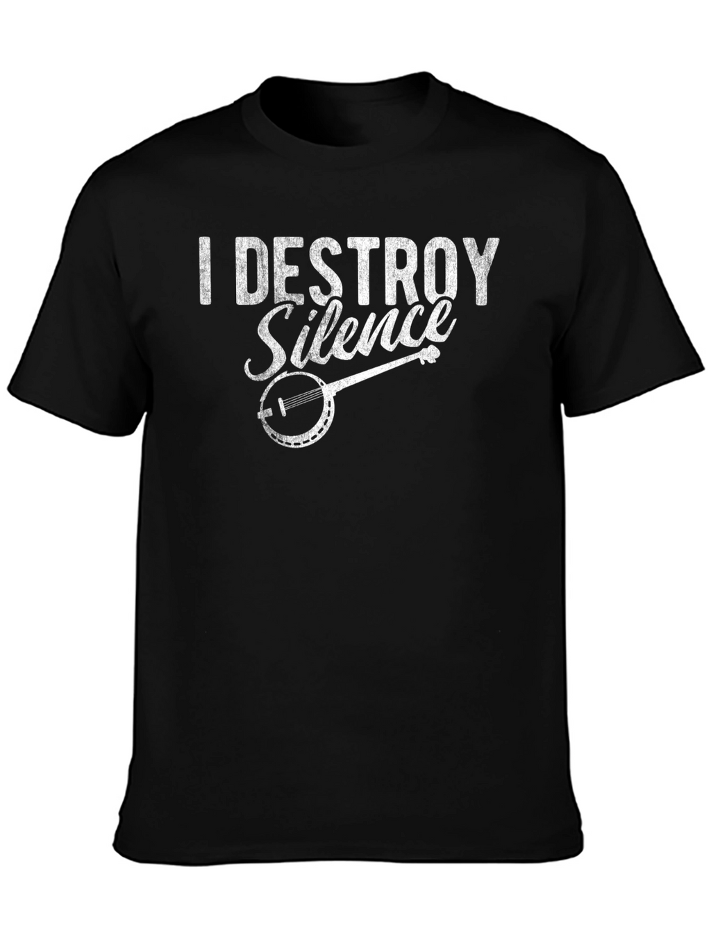 I Destroy Silence Banjo T-Shirt