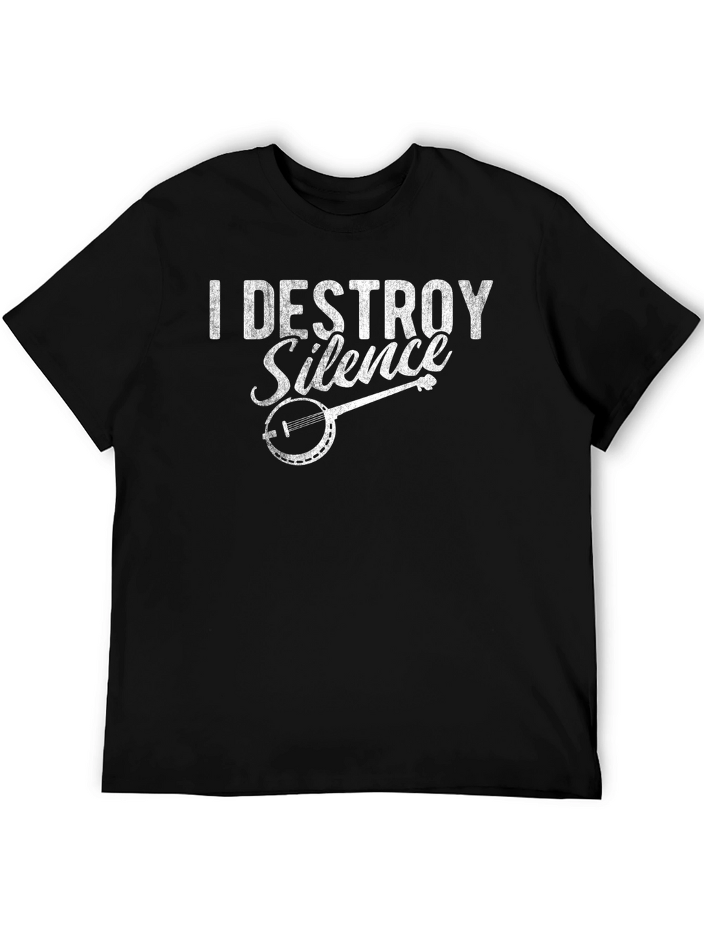 I Destroy Silence Banjo T-Shirt