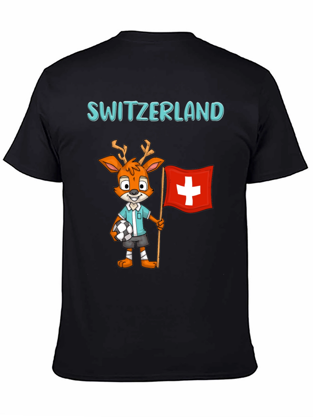 Switzerland Mascot T-Shirt - Soccer Fan Tee